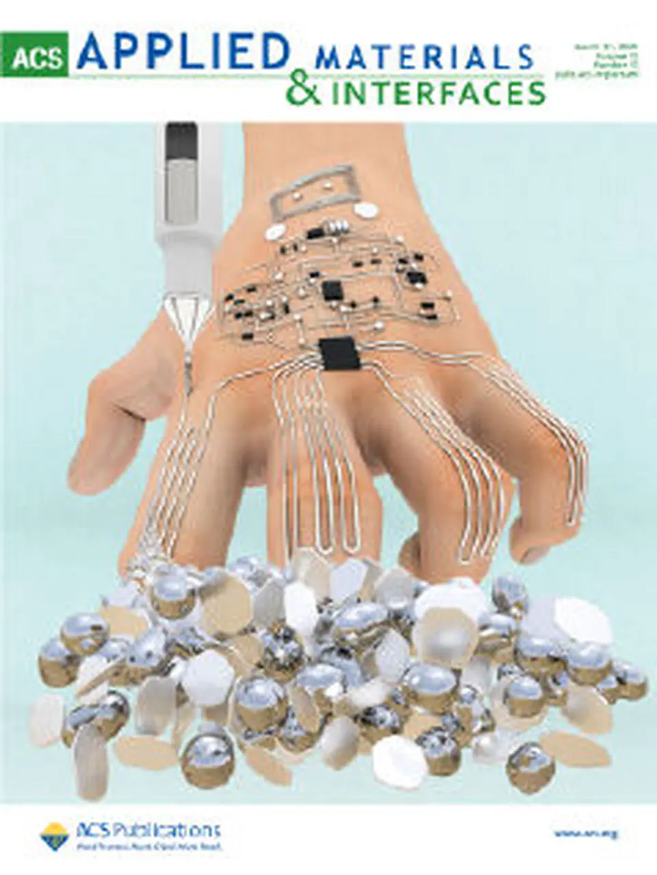 Bi-Phasic Ag–In–Ga-Embedded Elastomer Inks for Digitally Printed, Ultra-Stretchable, Multi-layer Electronics